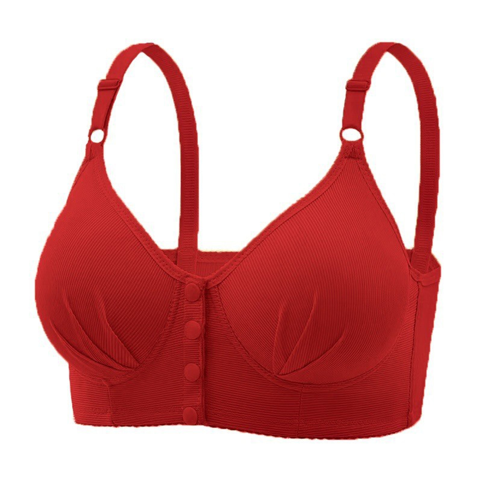 thumbnail image 2 of Sujetador informal ajustable y transpirable para mujer - Sin aros, costuras de encaje, copa BC, tallas S-XXXL, 2 of 5